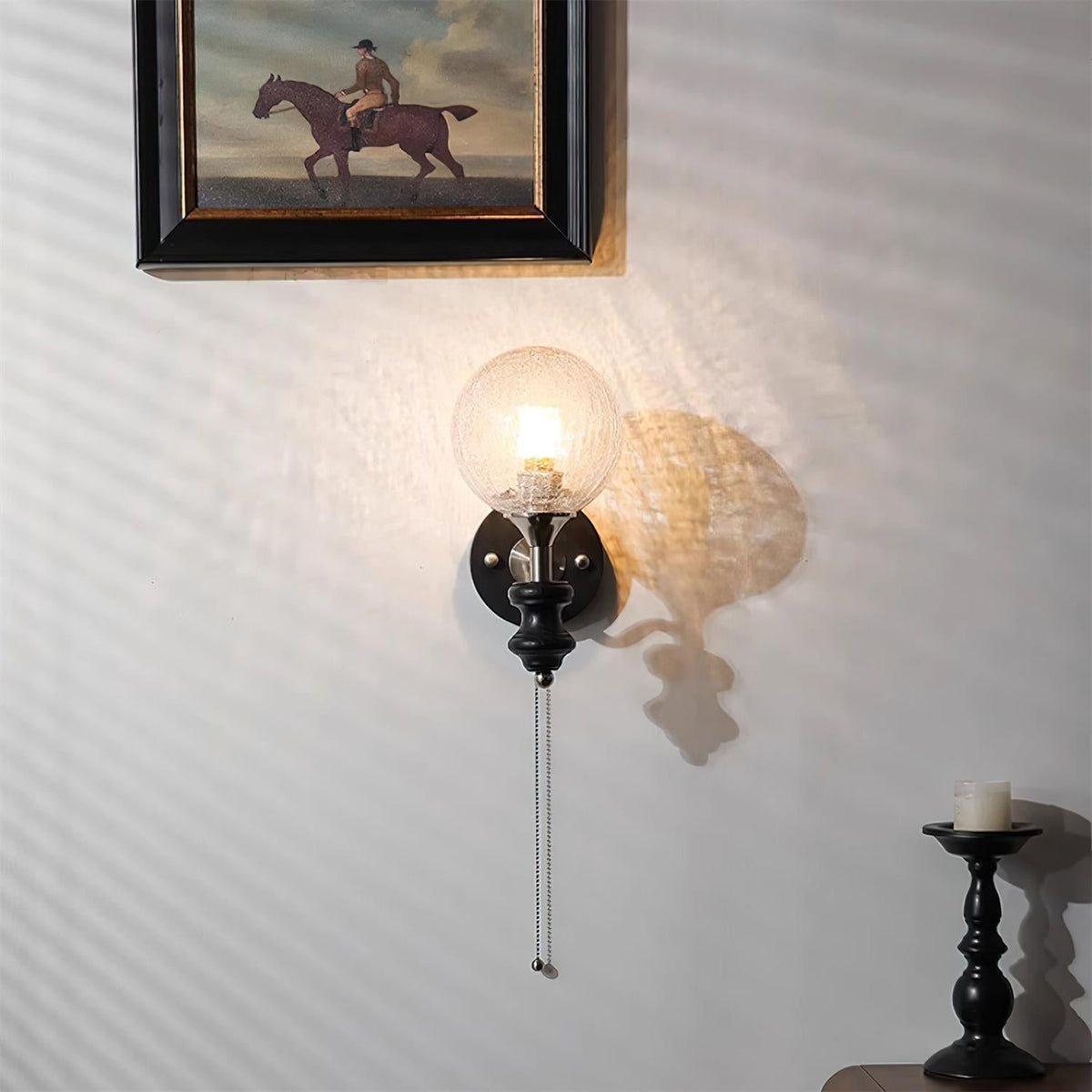 Duvin Frosted Glass Vintage Wall Lamp-Neutral Decor