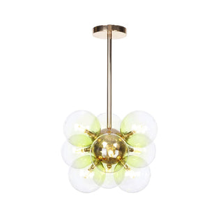 Valentina Minimalisme Rond Suspension Métal/Verre Chambre à coucher