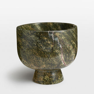 Flima Bol Décoratif Sculptural Intérieur en Marbre Vert Élégant