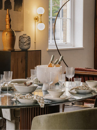 Flima Bol Décoratif Sculptural Intérieur en Marbre Vert Élégant