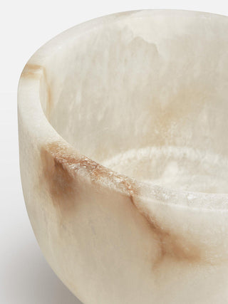 Flima Bol Décoratif Sculptural Intérieur en Marbre Vert Élégant
