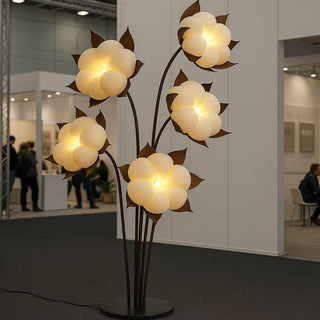 Green Blossom Floor Lamp-Neutral Decor