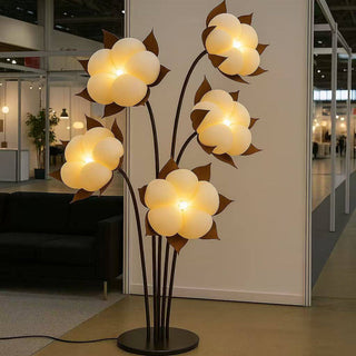 Green Blossom Floor Lamp-Neutral Decor
