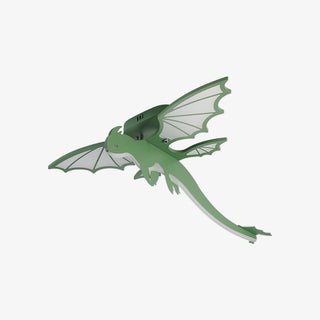 Lustra Plafonnier Dinosaure Vert LED
