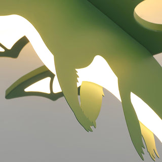 Lustra Plafonnier Dinosaure Vert LED