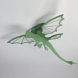 Lustra Plafonnier Dinosaure Vert LED