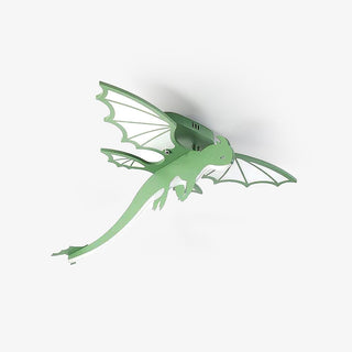 Lustra Plafonnier Dinosaure Vert LED