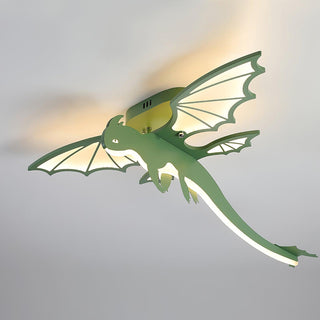 Lustra Plafonnier Dinosaure Vert LED