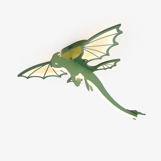 Lustra Plafonnier Dinosaure Vert LED