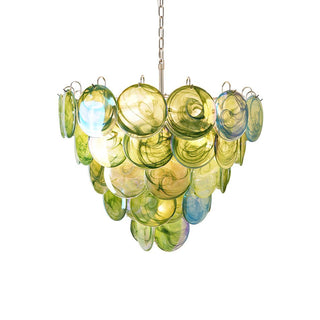Aurora Lustre en Verre de Murano Vert