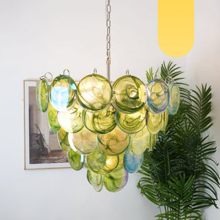 Aurora Lustre en Verre de Murano Vert