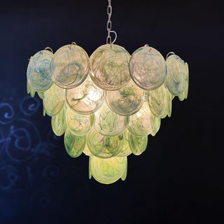 Aurora Lustre en Verre de Murano Vert