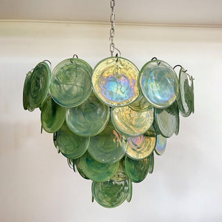 Aurora Lustre en Verre de Murano Vert