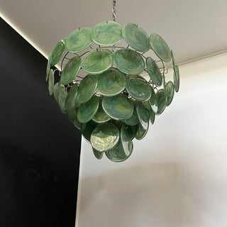 Aurora Lustre en Verre de Murano Vert