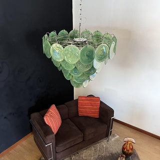 Aurora Lustre en Verre de Murano Vert