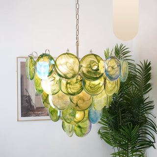 Aurora Lustre en Verre de Murano Vert