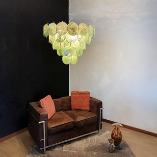 Aurora Lustre en Verre de Murano Vert