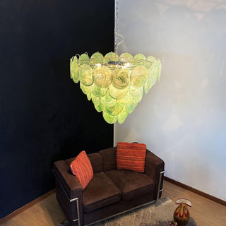 Aurora Lustre en Verre de Murano Vert