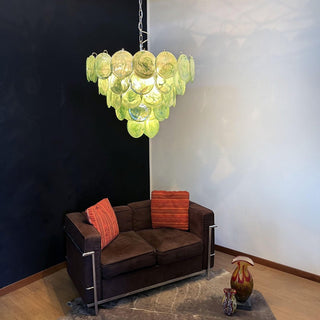 Aurora Lustre en Verre de Murano Vert