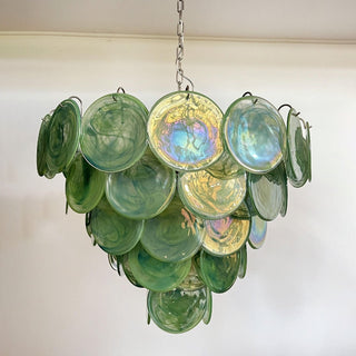 Aurora Lustre en Verre de Murano Vert