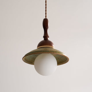 Ulsilia Suspension Art en Bois et Céramique