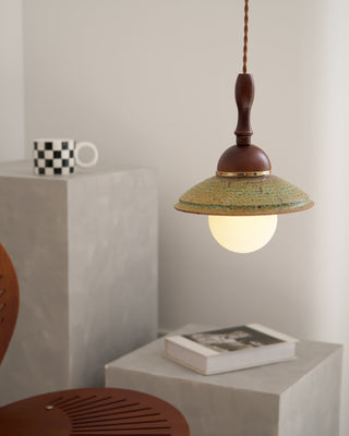 Ulsilia Suspension Art en Bois et Céramique