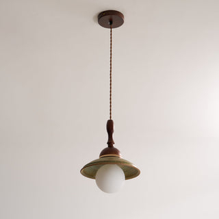 Ulsilia Suspension Art en Bois et Céramique