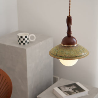 Ulsilia Suspension Art en Bois et Céramique