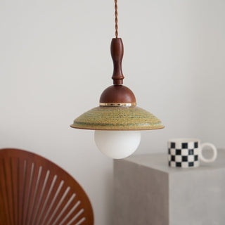 Ulsilia Suspension Art en Bois et Céramique