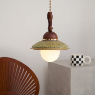 Ulsilia Suspension Art en Bois et Céramique