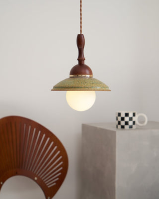 Ulsilia Suspension Art en Bois et Céramique
