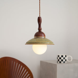 Ulsilia Suspension Art en Bois et Céramique