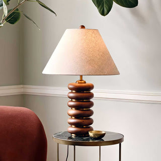 Norah Minimalist Wood Table Lamp-Neutral Decor