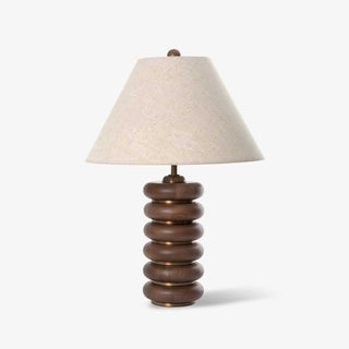 Norah Minimalist Wood Table Lamp-Neutral Decor