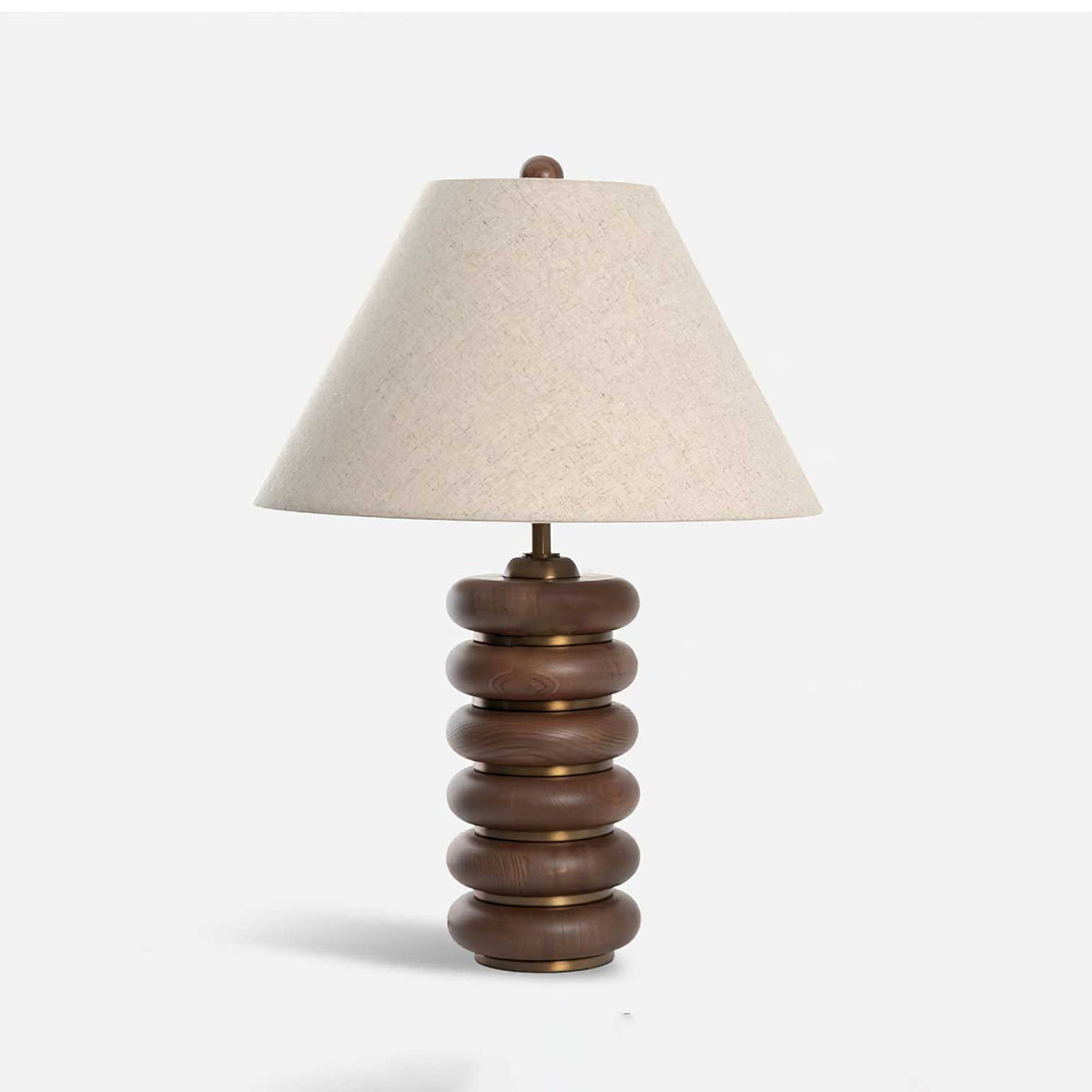 Norah Minimalist Wood Table Lamp-Neutral Decor