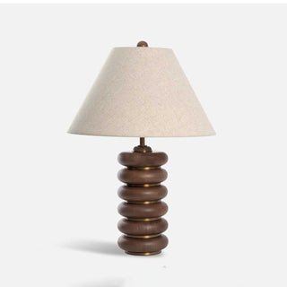Norah Minimalist Wood Table Lamp-Neutral Decor