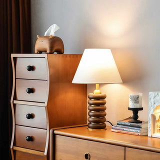 Norah Minimalist Wood Table Lamp-Neutral Decor