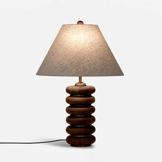 Norah Minimalist Wood Table Lamp-Neutral Decor