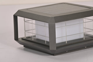 Grid Lampe Solaire en Métal Extérieure