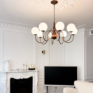 Lustra Lustre Cuivre Verre