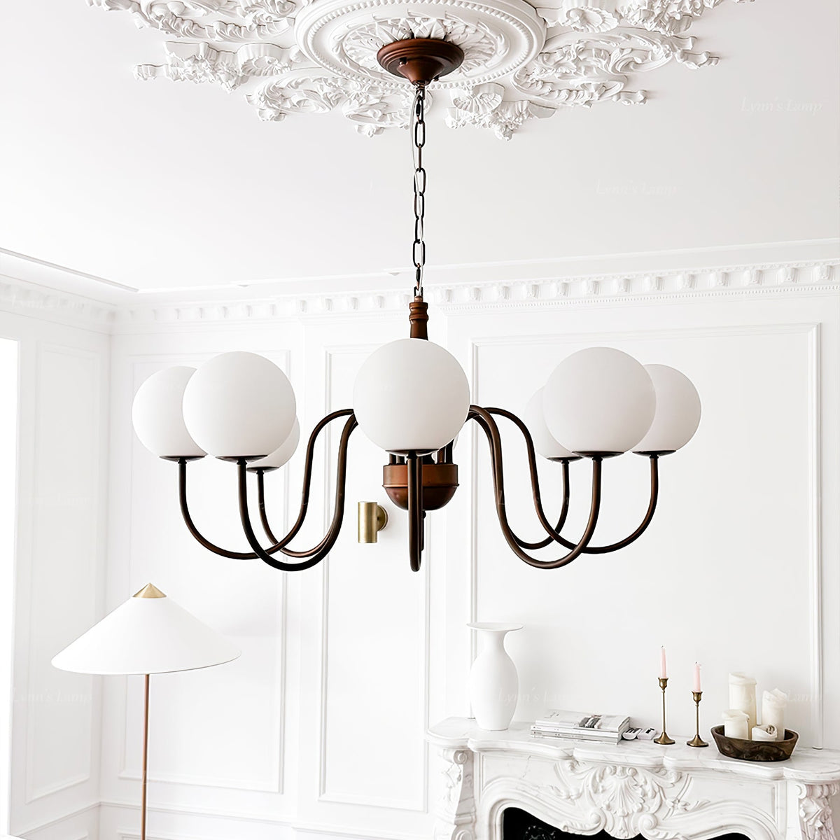 Lauraira Lustre Cuivre Verre