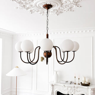 Lustra Lustre Cuivre Verre