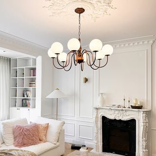 Lustra Lustre Cuivre Verre