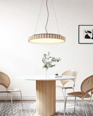 Elvenis Suspension Circulaire en Travertin