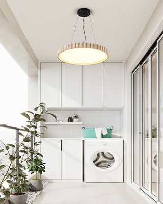 Elvenis Suspension Circulaire en Travertin