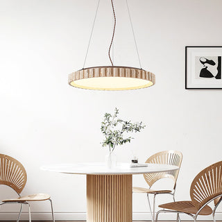 Elvenis Suspension Circulaire en Travertin