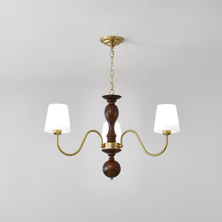 Lustra Lustre Laiton Bois Rustique Vintage