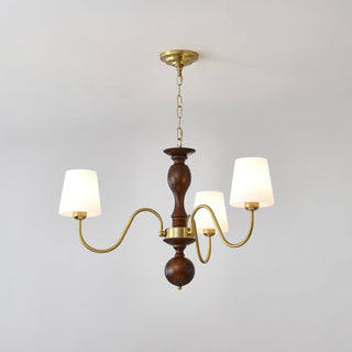 Lustra Lustre Laiton Bois Rustique Vintage