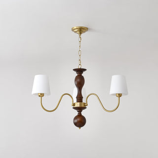 Lustra Lustre Laiton Bois Rustique Vintage