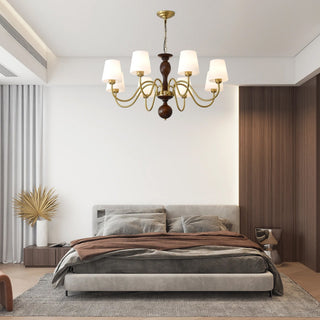 Lustra Lustre Laiton Bois Rustique Vintage